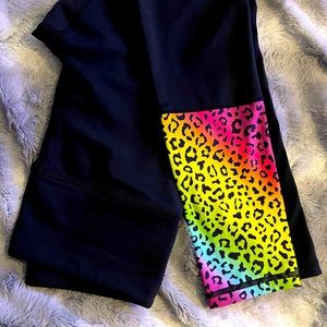 ZYIA Rainbow Leopard Light n Tight leggings